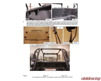 Trail Armor Rear Window Polaris RZR XP 1000 | XP Turbo 2014-2023 - TA010RWDS-RZR1000