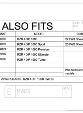 Trail Armor Rear Window  Polaris RZR 4 XP 1000 | 4 XP Turbo EPS 2014-2022                                     - TA010RWDS-RZR41000 - Image 6