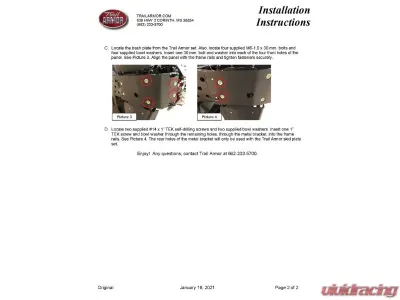 Trail Armor Bash Plate Yamaha Wolverine RMAX2 | RMAX4 Compact | RMAX4 2021-2025 - TA-YW-RMAX-BASH