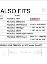 Trail Armor Front and Rear A-Arm Guards Polaris General 1000 | General 1000 4 IMpact 2016 - 2024                                     - TA011ARMIMP-GEN1000 - Image 17