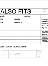 Trail Armor Front and Rear Boot Guards A-Arm CV Yamaha Viking | Viking VI iMpact 2014-2024                                     - TA011ARMIMP-VK - Image 8