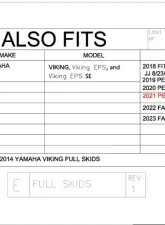 Trail Armor Full Skids with Centers Yamaha Viking 700 | EPS | EPS SE 3-Seater 2014-2024                                     - TA012FULLSKID-YV centers - Image 11