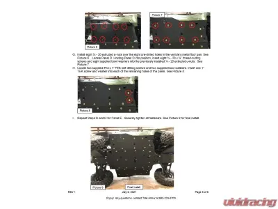 Trail Armor Full Skids Yamaha Wolverine RMAX2 | 1000 X-TR | 1000 LT Edition | 1000 Sport Impact 2021-2024 - TA012FULLSKID-YW-RMAX2