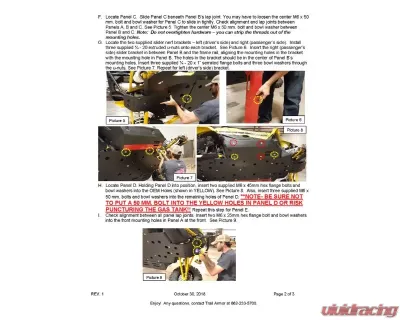 Trail Armor Full Skids with Integrated Center Yamaha YXZ 1000R 2016-2025 - TA012FULLSKID-YXZ centers