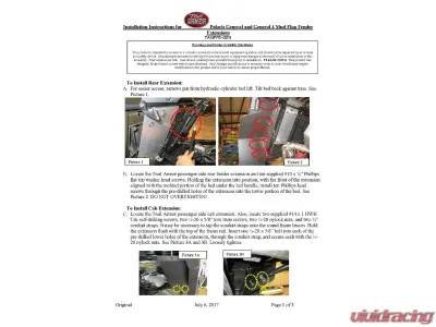 Trail Armor Mud Flap Fender Extensions Polaris General 1000 | 4 1000 2016-2025 - TAMFFE-GEN