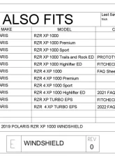 Trail Armor Ultimate CoolFlo Windshield Polaris RZR XP 1000 | RZR XP Turbo 2019-2023                                     - TA010SHLDFC-RZR1000-19 - Image 11