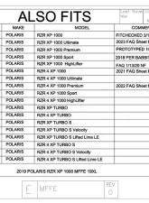 Trail Armor Mud Flap Fender Extensions Polaris RZR XP 1000 | RZR XP Turbo 2019-2023                                     - TARZRMFFE1000-19XL - Image 7