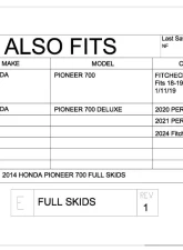 Trail Armor Deluxe Full Skids Honda Pioneer 700 | Pioneer 700 Deluxe 2014+                                     - TA012FULLSKID-HP700 - Image 9