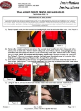 Trail Armor Half Door Style Debris w/ Mud Shields Polaris RZR 170 2019-2021                                     - TA001BLK-RZR170 - Image 4