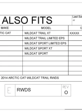 Trail Armor Rear Window Dust Seal Arctic Cat Wildcat Trail | Sport 2014-2017                                     - TA010RWDS-ACWTRL - Image 5