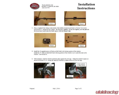 Trail Armor Rear Window Dust Seal Arctic Cat Wildcat Trail | Sport 2014-2017 - TA010RWDS-ACWTRL