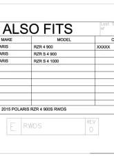 Trail Armor Rear Window Dust Shield Polaris RZR 4 | RZR S 4 2015-2020                                     - TA010RWDS-RZR4900S - Image 3