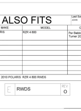Trail Armor Rear Window Dust Shield Kit Polaris RZR 4 800 2010-2014                                     - TA010RWDS-RZR4 - Image 2