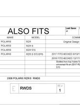 Trail Armor Rear Window Dust Shield Kit Polaris RZR 570 | 800 2008-2019                                     - TA010RWDS-RZR - Image 4