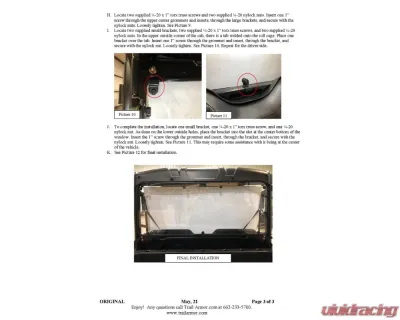 Trail Armor Rear Window Dust Shield Polaris Ranger 2017-2021 - TA010RWDSEC-PR500EV