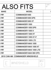 Trail Armor CoolFlo Windshield Can-Am Commander 2010-2020                                     - TA010SHLD-CAC - Image 6