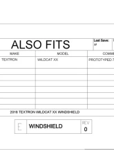 Trail Armor Windshield Textron Wildcat XX 2018                                     - TA010SHLD-TEXTRON-XX - Image 7