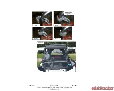 Trail Armor CoolFlo Windshield w/ Fast Clamps Polaris RZR RS1 2018-2022 - TA010SHLDFC-RZR-RS1