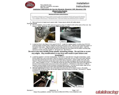 Trail Armor A-Arm Guards Can-Am Maverick 2013-2018 - TA011ARMIMP-CAM