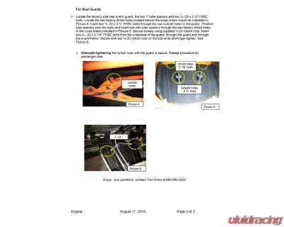 Trail Armor iMpact A-Arm Guards Polaris Ranger 2018-2020 - TA_TA011ARMIMP-PR1000C