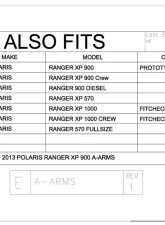 Trail Armor iMpact A-Arm CV Front & Rear Boot Guards Polaris Ranger 2013-2019                                     - TA011ARMIMP-PR900 - Image 11