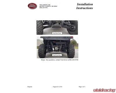 Trail Armor iMpact A-Arm Guards Yamaha Wolverine X2 | X4 850 2018-2024 - TA011ARMIMP-YWX2