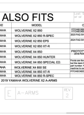 Trail Armor iMpact A-Arm Guards Yamaha Wolverine X2 | X4 850 2018-2024                                     - TA011ARMIMP-YWX2 - Image 9