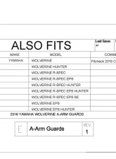 Trail Armor iMpact A-Arm CV Front & Rear Boot Guards Yamaha Wolverine 2016-2018                                     - TA011ARMIMP-YW - Image 11