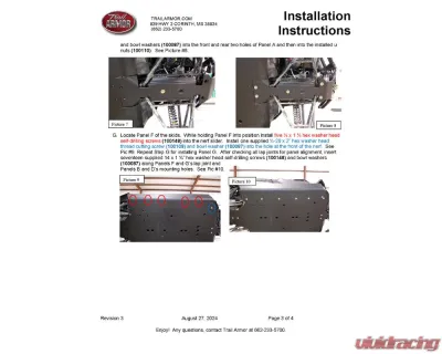 Trail Armor Full Skids w/ Center Arctic Cat Wildcat 4 2013-2018 - TA012FULLSKID-ACW4 centers