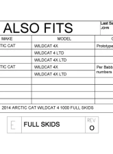 Trail Armor Full Skids w/ Center Arctic Cat Wildcat 4 2013-2018                                     - TA012FULLSKID-ACW4 centers - Image 9