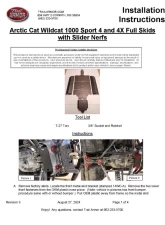 Trail Armor Full Skids w/ Center Arctic Cat Wildcat 4 2013-2018                                     - TA012FULLSKID-ACW4 centers - Image 10