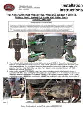 Trail Armor Full Skids w/ Center Arctic Cat Wildcat 1000 | X 2013-2018                                     - TA012FULLSKID-ACW centers - Image 13