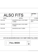 Trail Armor Full Skids w/ Center Can-Am Maverick Max 2015-2018                                     - TA012FULLSKID-CAMMXTUR centers - Image 8