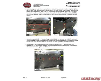 Trail Armor Full Skids w/ Center Can-Am Maverick Trail | Sport 2018-2019 - TA012FULLSKID-CAMTRL centers