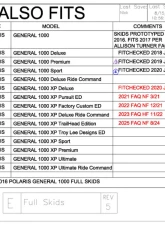 Trail Armor Full Skids w/ Center Polaris General 1000 | 1000 XP 2016-2025                                     - TA012FULLSKID-GEN1000 centers - Image 11