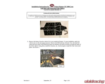 Trail Armor Full Skids Polaris Ranger Crew 2019-2020 - TA_TA012FULLSKID-PR1000C-19
