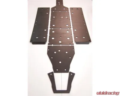 Trail Armor Full Skids w/ Center Polaris Ranger Midsize Crew 570 2014-2021 - TA012FULLSKID-PR570C centers