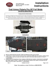 Trail Armor Full Skids w/ Slider Polaris Pro XP 2020-2025                                     - TA012FULLSKID-PROXP - Image 12
