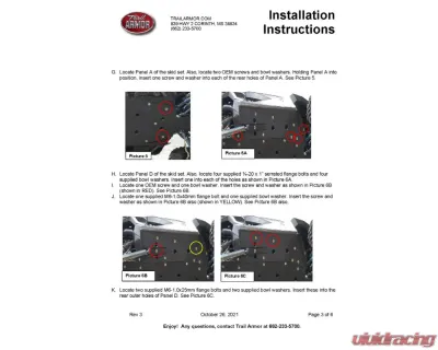Trail Armor Full Skids w/ Slider Polaris Pro XP 2020-2025 - TA012FULLSKID-PROXP