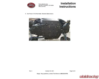 Trail Armor Full Skids w/ Slider Polaris Pro XP 2020-2025 - TA012FULLSKID-PROXP