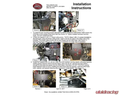 Trail Armor Full Skid Polaris Sportsman | Scrambler 2014-2024 - TA012FULLSKID-PS