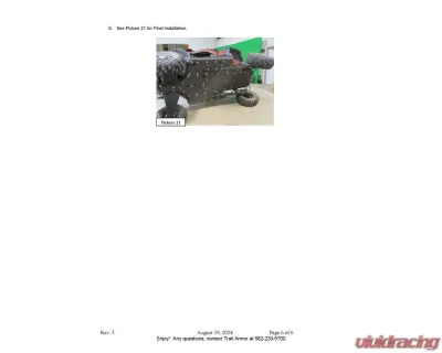 Trail Armor Full Skids w/ Center Polaris RZR XP 2014-2022 - TA012FULLSKID-RZR1000 centers