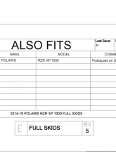 Trail Armor Full Skids w/ Center Polaris RZR XP 2014-2022                                     - TA012FULLSKID-RZR1000 centers - Image 10