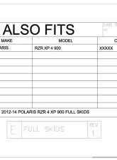 Trail Armor Full Skids w/ Slider Nerfs & Extended Rear Coverage Polaris RZR XP 4 900 2012-2014                                     - TA012FULLSKIDEC-RZR4XP900 - Image 6