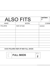 Trail Armor Full Skids w/ Center Polaris RZR XP 900 2011-2014                                     - TA012FULLSKIDEC-RZR900 centers - Image 8