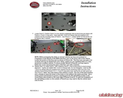 Trail Armor Full Skids w/ Slider Nerfs Kawasaki Teryx 2012-2024 - TA012FULLSKID-KAW4