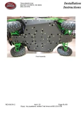 Trail Armor Full Skids w/ Slider Nerfs Kawasaki Teryx 2012-2024                                     - TA012FULLSKID-KAW4 - Image 12