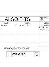 Trail Armor Center Skids Polaris RZR 800 2008-2014                                     - TA012SKIDCENTER-RZR-S - Image 9