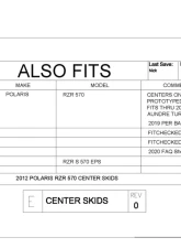 Trail Armor Center Skids Polaris RZR 570 2012-2020                                     - TA012SKIDCENTER-RZR570 - Image 6