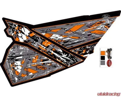Trail Armor Stealth Black Genx 2 Door Graphics Kit Polaris RZR XP 1000 EPS 2015 - TA2GXHLESB100015